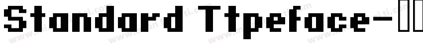 Standard Ttpeface字体转换
